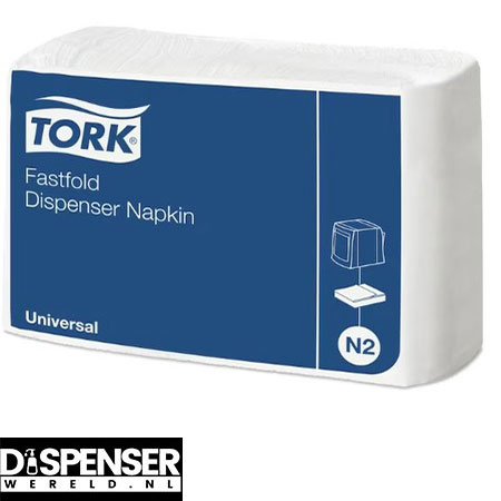 TORK Fastfold Servetten wit 1laags