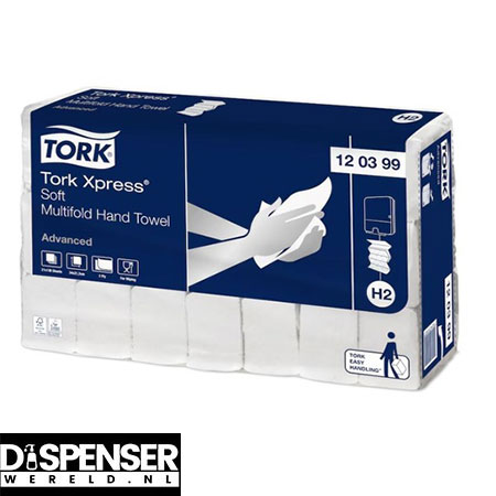 TORK Xpress® Multifold Handdoek Zacht 2laags